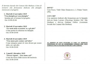 Volantino formazione famiglie 2